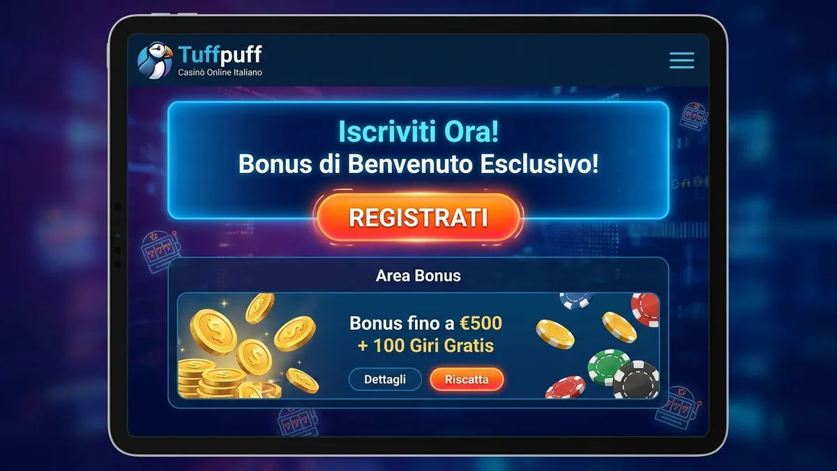 Registrazione con bonus